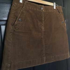 J crew corduroy mini skirt brown size 4
